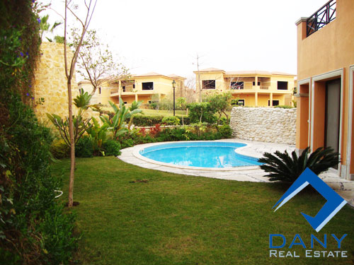 Residential Ground Floor Apartment For Rent Semi Furnished in Lake View Great Cairo Egypt